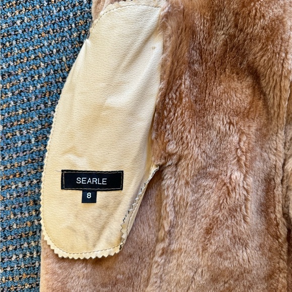 Women's Searle Brown Shearling Coat - Picture 4 of 7